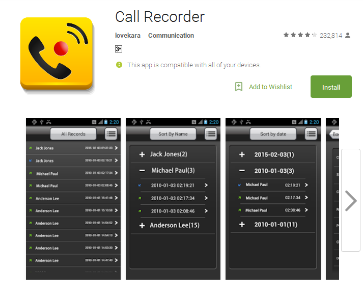 Top 10 Auto Call Recorder Apps For Android - Andy Tips